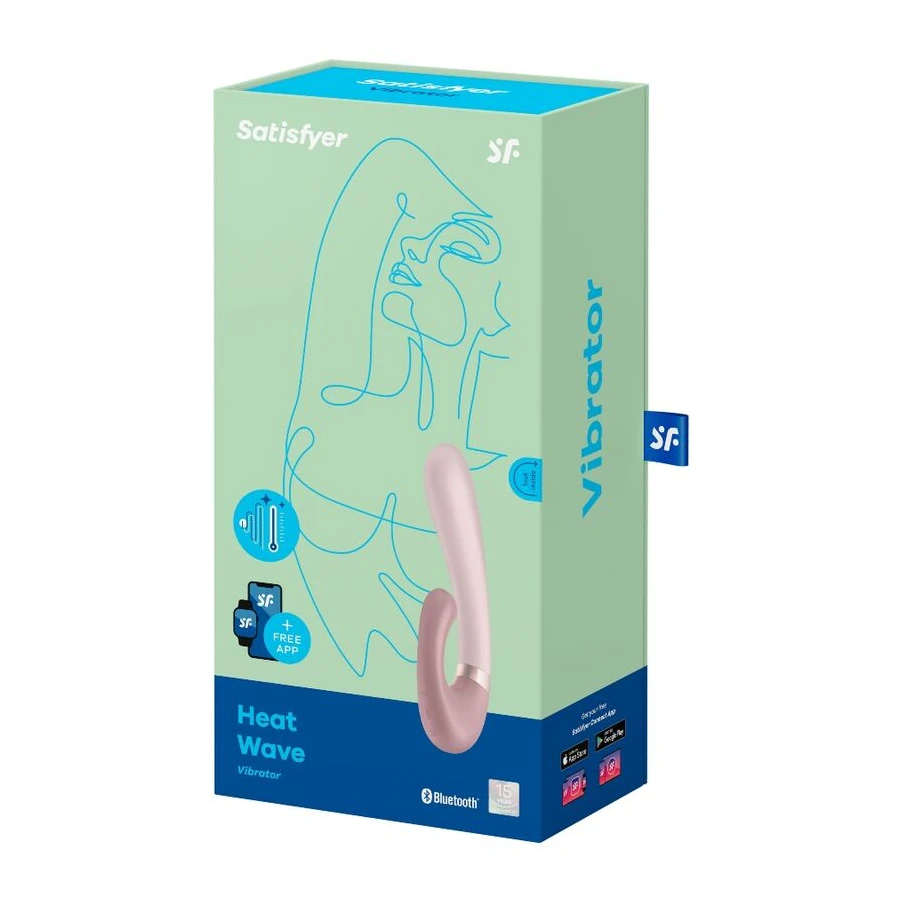 SATISFYER - HEAT WAVE VIBRATOR APP WEISS